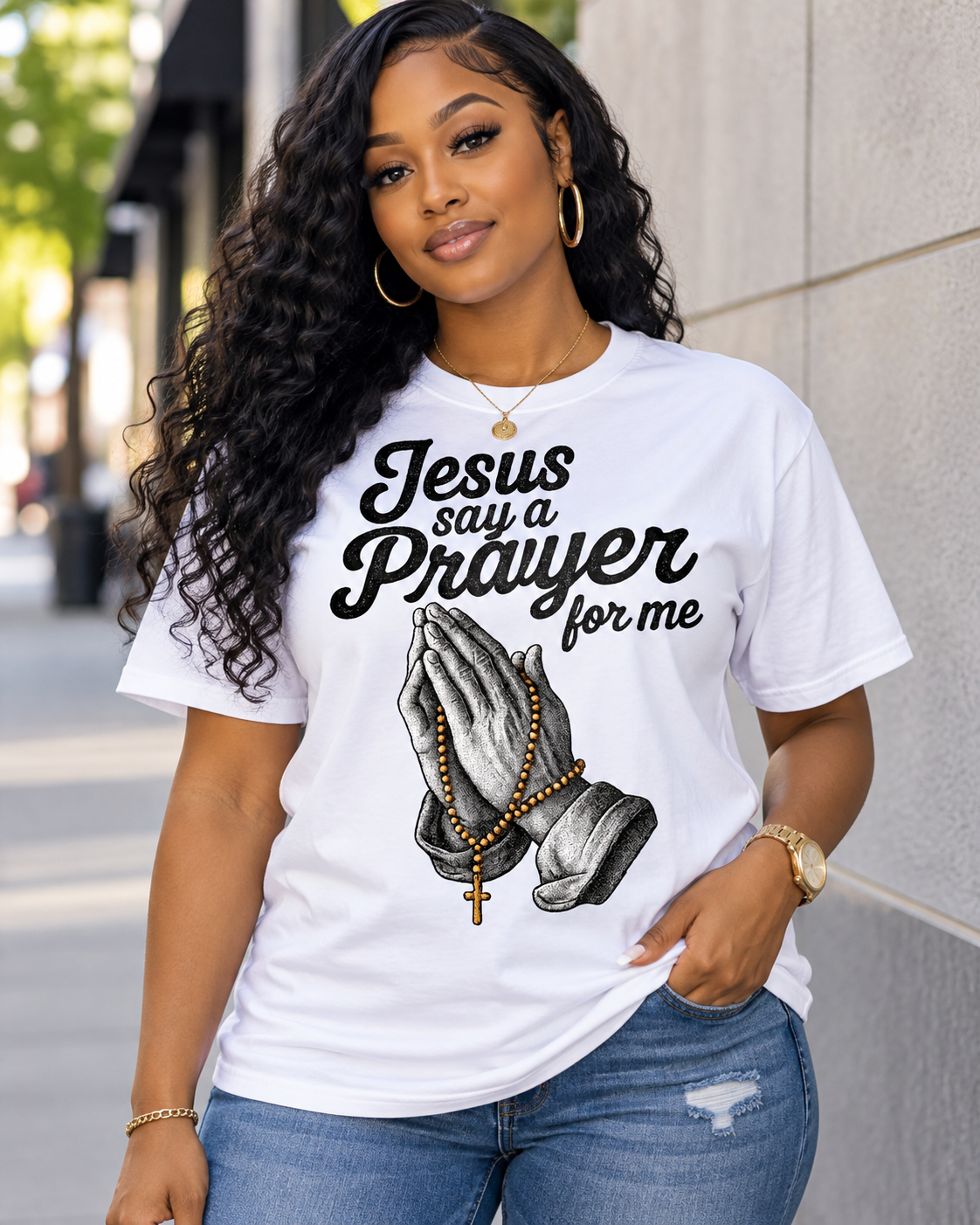 Jesus Say a Prayer for Me Tee