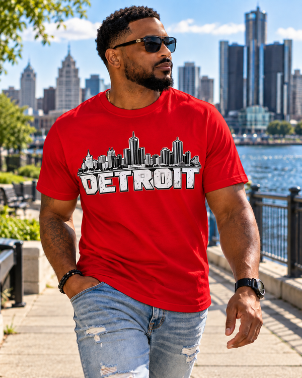 Detroit Skyline Statement Tee